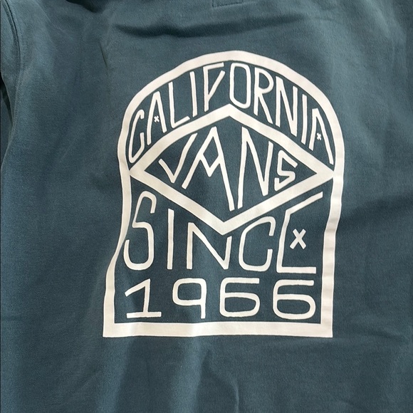 Vans logo hoodie in steel blue. Men’s XL Excellent condition. True skater style! - Picture 4 of 5